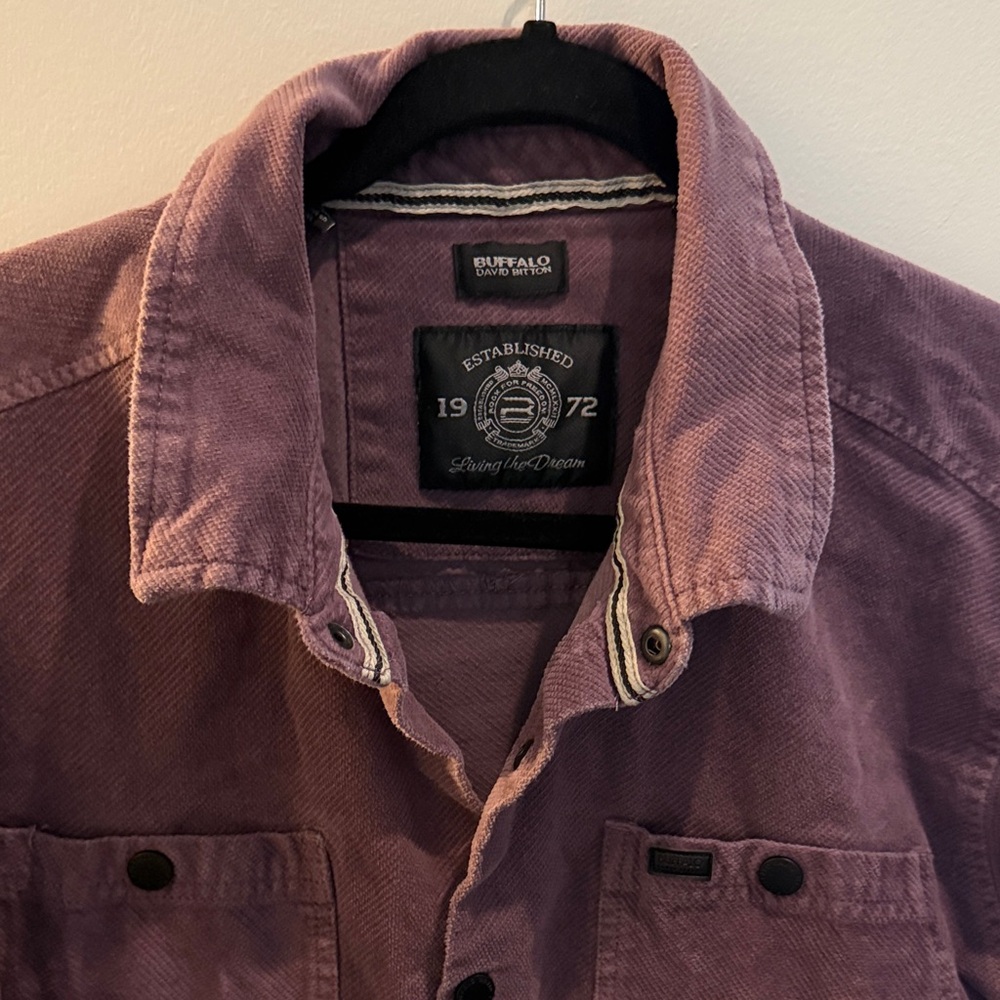 Buffalo David Bitton Men's Mauve Shirt Jacket